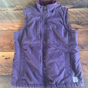 Ariat purple Vest with Sherpa Collar